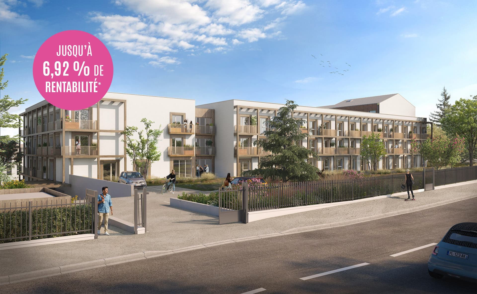 Niort — Située à Niort, cette résidence contemporaine s’adresse aux étudiants et jeunes actifs souhaitant bé...